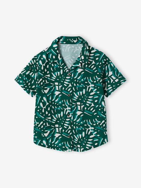 Chemise garçon imprimée vert imprimé 3 - vertbaudet enfant 