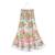 Jupe longue été  fleurie hawaï    2-en-1  ibiza Khaki orange 4 - vertbaudet enfant 