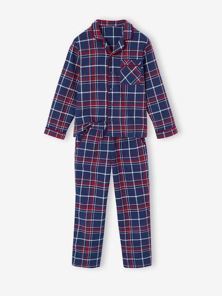 Pyjama mixte flanelle noël capsule famille bordeaux 11 - vertbaudet enfant 