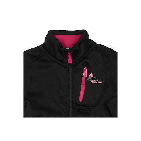 Blouson polarshell fille faynur Blanc+Bleu+Bleu marine+Fuchsia+Noir+Vert 13 - vertbaudet enfant 
