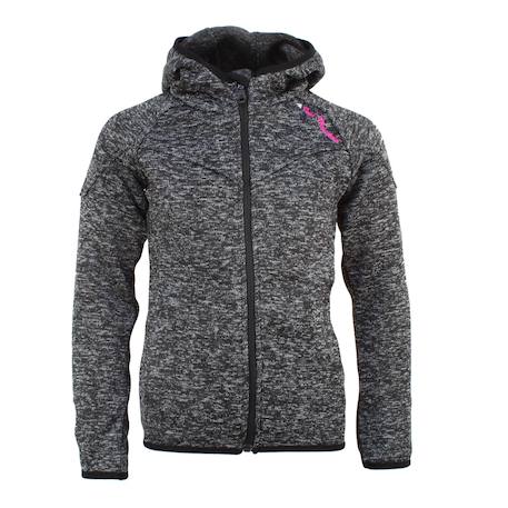 Blouson polaire fille fatora Bleu+Fuchsia+Gris+Noir+Vert+Violet 7 - vertbaudet enfant 