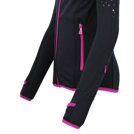 Blouson polarshell fille gaclimate Blanc+Bleu marine+Fuchsia+Noir 19 - vertbaudet enfant 