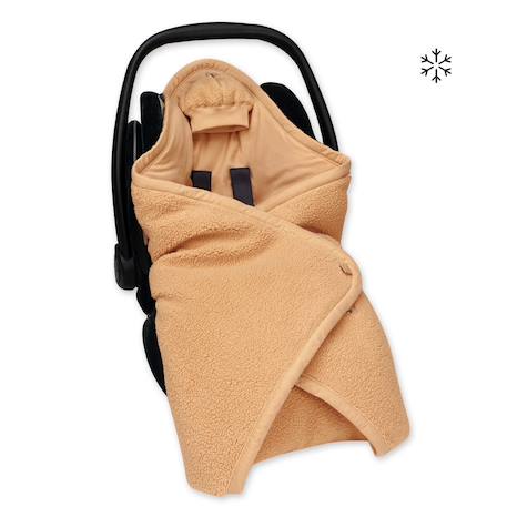 Nid d'ange biside ouatiné hiver  - teddy chaud Ficelle+Kaki+Muffin+Natural+Ocre 24 - vertbaudet enfant 