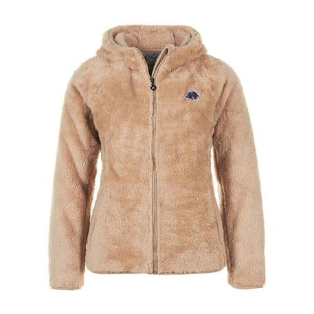 Veste polaire fille falanzo Bleu marine+Camel+Rouge 4 - vertbaudet enfant 
