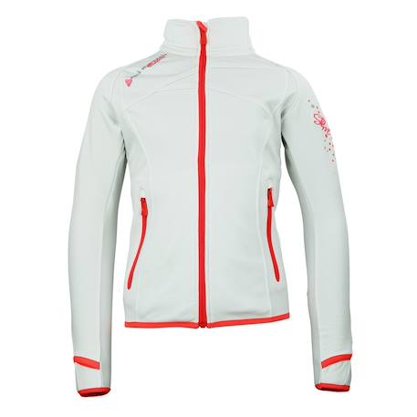 Blouson polarshell fille gaclimate Blanc+Bleu marine+Fuchsia+Noir 1 - vertbaudet enfant 