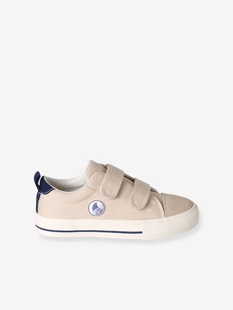 Baskets enfant garçon à scratch écru+marine 2 - vertbaudet enfant 