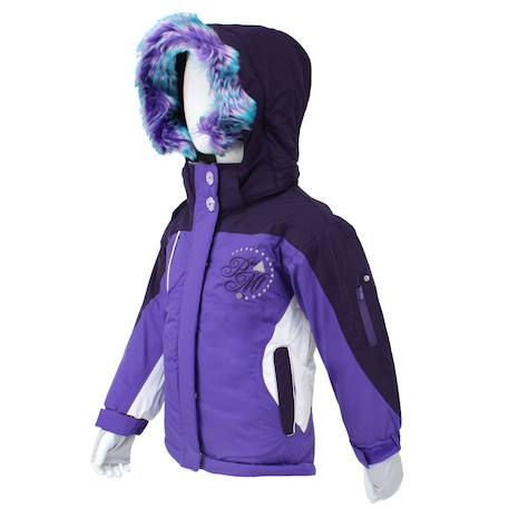 Blouson de ski fille falaza Noir+Violet 8 - vertbaudet enfant 