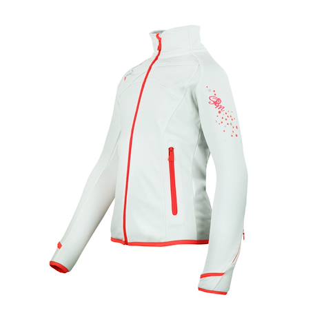 Blouson polarshell fille gaclimate Blanc+Bleu marine+Fuchsia+Noir 3 - vertbaudet enfant 