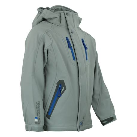 Blouson de ski garçon ecilo Gris+Noir+Rouge 3 - vertbaudet enfant 