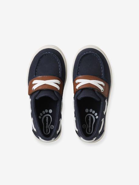 Chaussures bateau enfant garçon à scratch marine 5 - vertbaudet enfant 