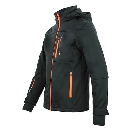 Blouson softshell garçon ecanne Jaune+Noir/bleu+Noir/jaune+Noir/orange+Noir/vert+Orange 12 - vertbaudet enfant 