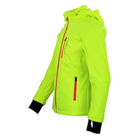 Blouson softshell fille fanne Jaune+Noir/jaune+Noir/orange+Orange 3 - vertbaudet enfant 
