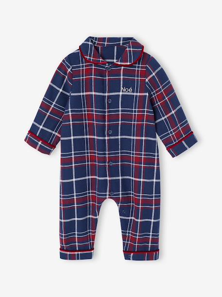 Pyjama bébé noël en flanelle capsule famille bordeaux 9 - vertbaudet enfant 