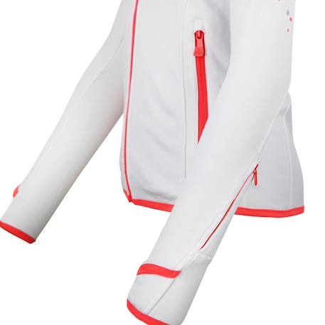 Blouson polarshell fille gaclimate Blanc+Bleu marine+Fuchsia+Noir 4 - vertbaudet enfant 