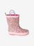 Bottes pluie fille caoutchouc bleu imprimé+lot rose 12 - vertbaudet enfant 