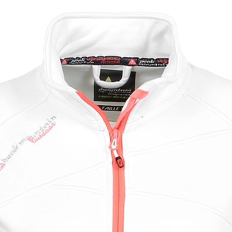 Blouson polarshell fille faclimate Blanc+Bleu marine+Fuchsia+Noir 3 - vertbaudet enfant 