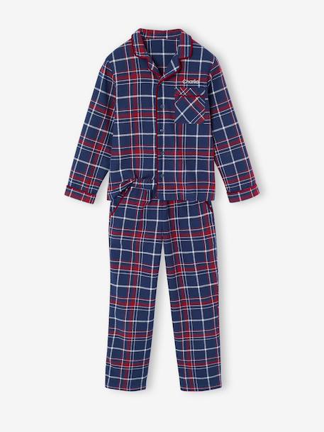 Pyjama mixte flanelle noël capsule famille bordeaux 14 - vertbaudet enfant 