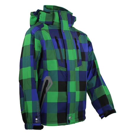 Blouson softshell garçon ecina Anis+Rouge+Vert 11 - vertbaudet enfant 