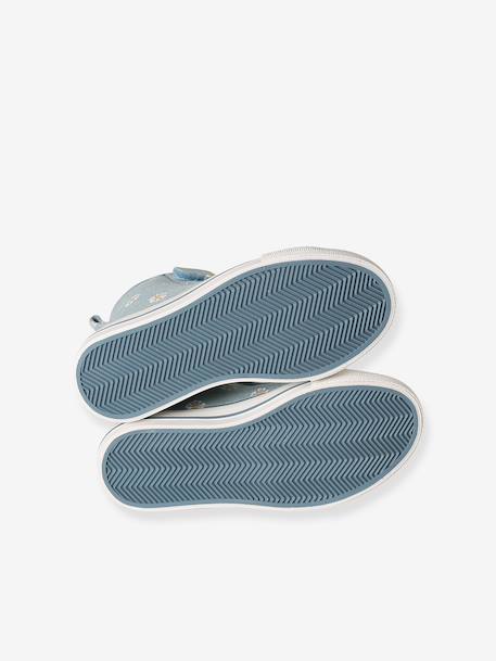 Baskets montantes enfant textile bleu jean 5 - vertbaudet enfant 
