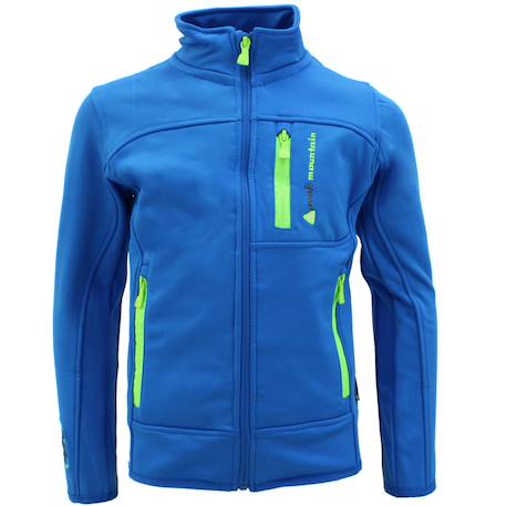 Blouson polarshell garçon ecanton Bleu+Bleu marine+Gris+Noir/bleu+Noir/jaune+Orange 1 - vertbaudet enfant 