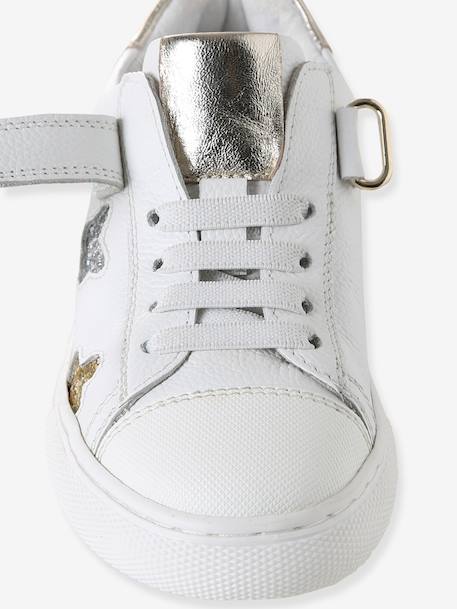 Baskets basse enfant cuir blanc 6 - vertbaudet enfant 