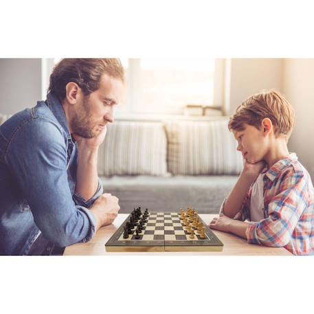 Jeu d’échecs magnétique pliable en bois Marron 5 - vertbaudet enfant 