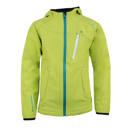 Blouson softshell fille ganso Anis+Fuchsia+Noir+Turquoise 1 - vertbaudet enfant 