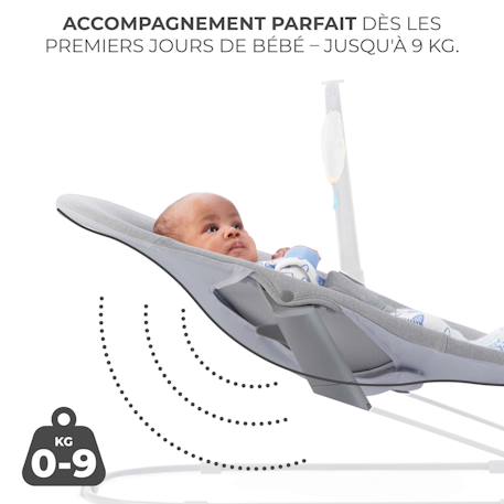 Transat bebe confortable avec arche de jeu amovible Gris 4 - vertbaudet enfant 