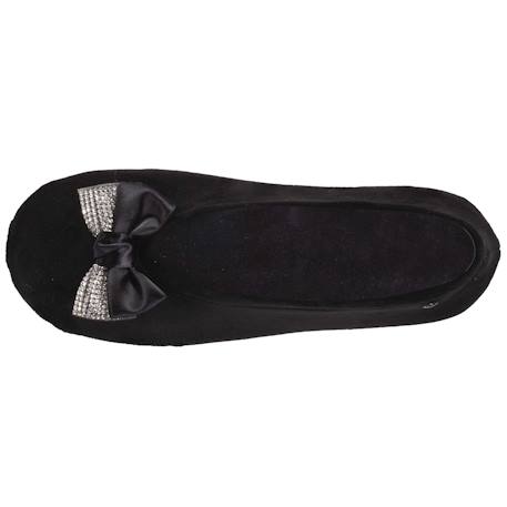 Chaussons ballerines nœud bijou Noir 2 - vertbaudet enfant 