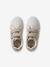 Baskets enfant fille cuir à scratchs blanc imprimé+écru 4 - vertbaudet enfant 
