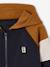 Sweat zippé garçon capuche coloblock bleu moyen+ocre+vert 7 - vertbaudet enfant 