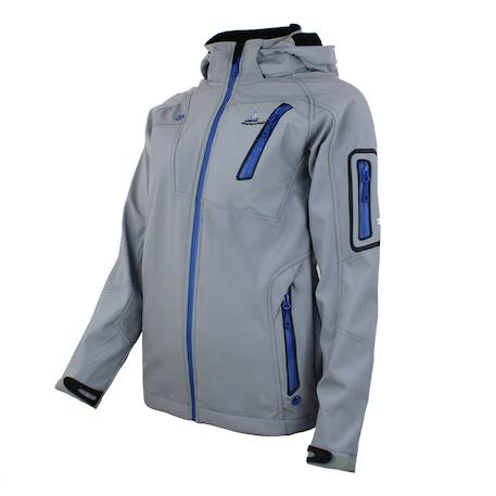 Blouson softshell garçon ecolok Gris+Noir+Rouge 3 - vertbaudet enfant 