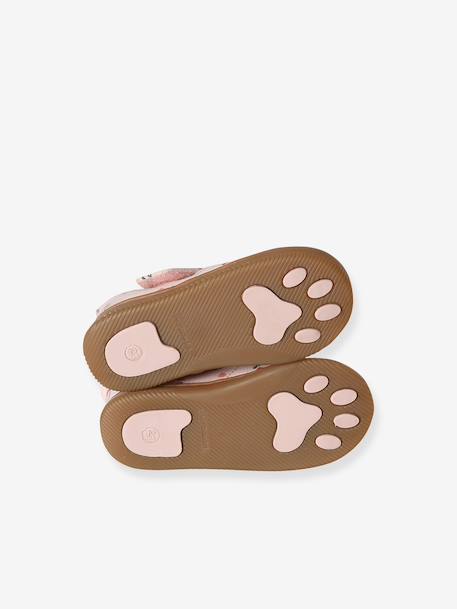 Chaussons bébé toile scratch blanc imprimé+bleu chambray+rose imprimé 15 - vertbaudet enfant 
