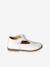 Babies enfant fille cuir à scratch blanc+marine 2 - vertbaudet enfant 
