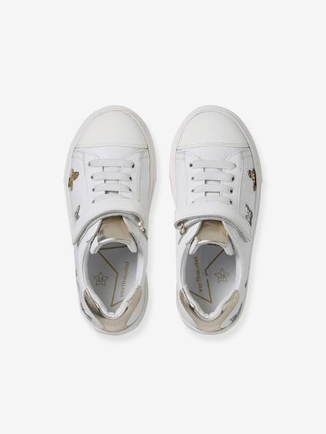 Baskets basse enfant cuir blanc 4 - vertbaudet enfant 