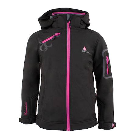 Blouson de ski fille gasoftibi Bleu+Noir+Vert 3 - vertbaudet enfant 