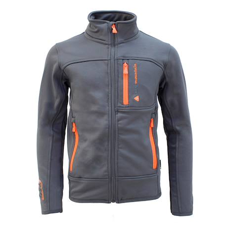 Blouson polarshell garçon ecanton Bleu+Bleu marine+Gris+Noir/bleu+Noir/jaune+Orange 7 - vertbaudet enfant 