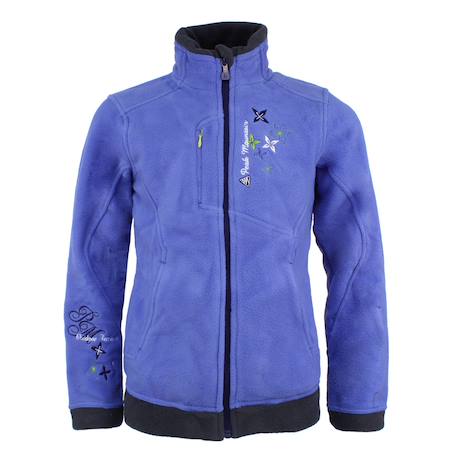 Blouson polaire fille garil Blanc+Bleu+Fuchsia+Noir 3 - vertbaudet enfant 