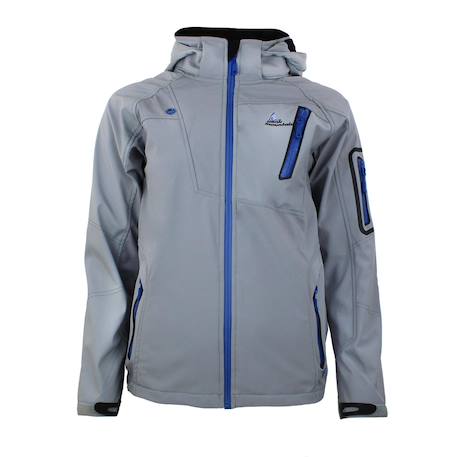 Blouson softshell garçon ecolok Gris+Noir+Rouge 1 - vertbaudet enfant 