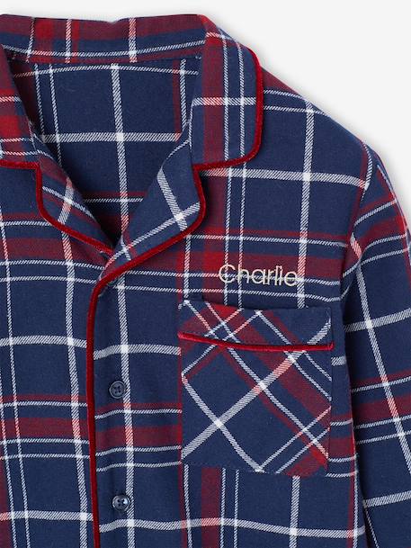 Pyjama mixte flanelle noël capsule famille bordeaux 8 - vertbaudet enfant 