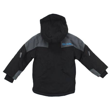 Blouson de ski garçon ecetal Anis+Noir+Turquoise 4 - vertbaudet enfant 