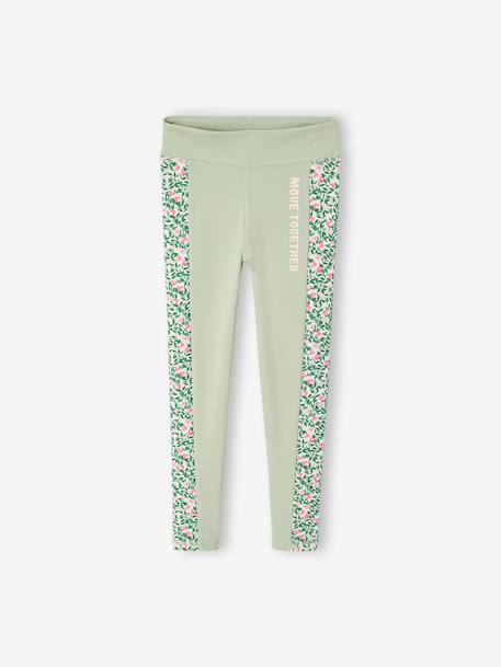 Legging sport fille graphique rose+vert sauge 4 - vertbaudet enfant 