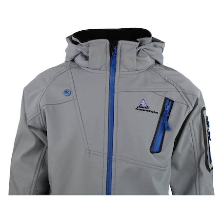 Blouson softshell garçon ecolok Gris+Noir+Rouge 5 - vertbaudet enfant 