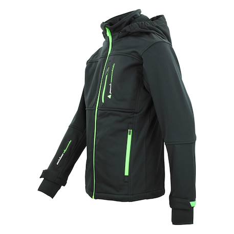 Blouson softshell garçon ecanne Jaune+Noir/bleu+Noir/jaune+Noir/orange+Noir/vert+Orange 16 - vertbaudet enfant 