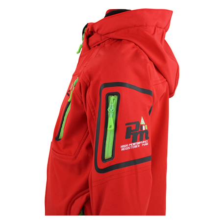 Blouson softshell garçon ecolok Gris+Noir+Rouge 14 - vertbaudet enfant 