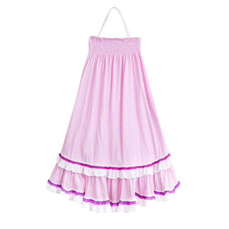 Jupe longue   en coto jersey  2-en-1  ibiza Rose violet 5 - vertbaudet enfant 