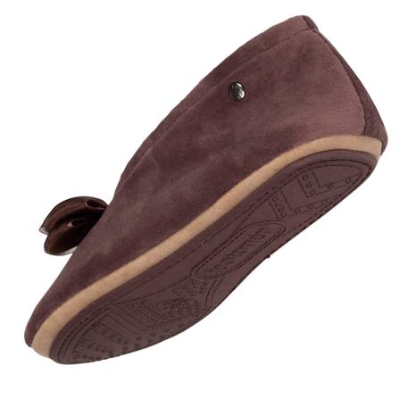 Chaussons ballerines détail nœud précieux Taupe 5 - vertbaudet enfant 