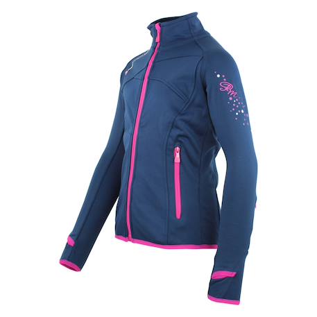 Blouson polarshell fille gaclimate Blanc+Bleu marine+Fuchsia+Noir 8 - vertbaudet enfant 