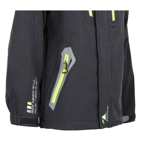 Blouson de ski garçon ecilo Gris+Noir+Rouge 9 - vertbaudet enfant 