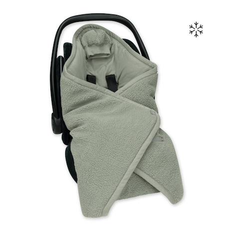 Nid d'ange biside ouatiné hiver  - teddy chaud Ficelle+Kaki+Muffin+Natural+Ocre 8 - vertbaudet enfant 